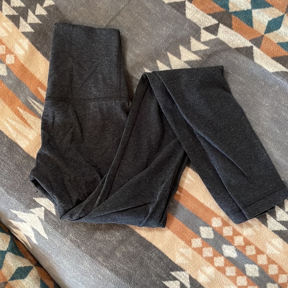 Lululemon full length dark grey leggings size 2